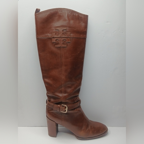 Tory Burch Brown Tall Riding Boots Women's - Picture 4 of 12